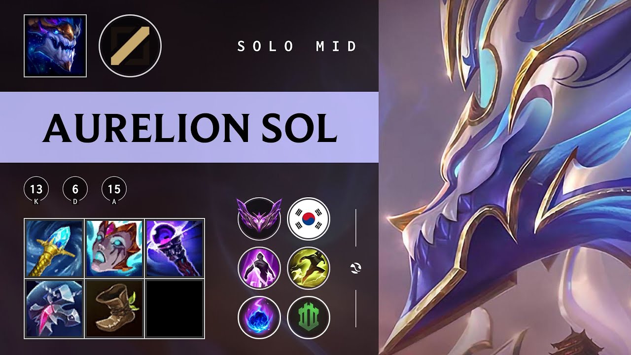 Aurelion Sol Mid vs Akali - KR Master Patch 25.24