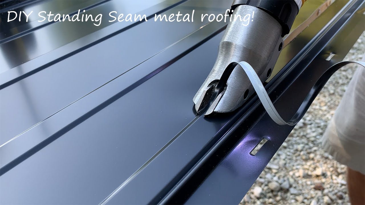 DIY Snap lock standing seam #metalroofing