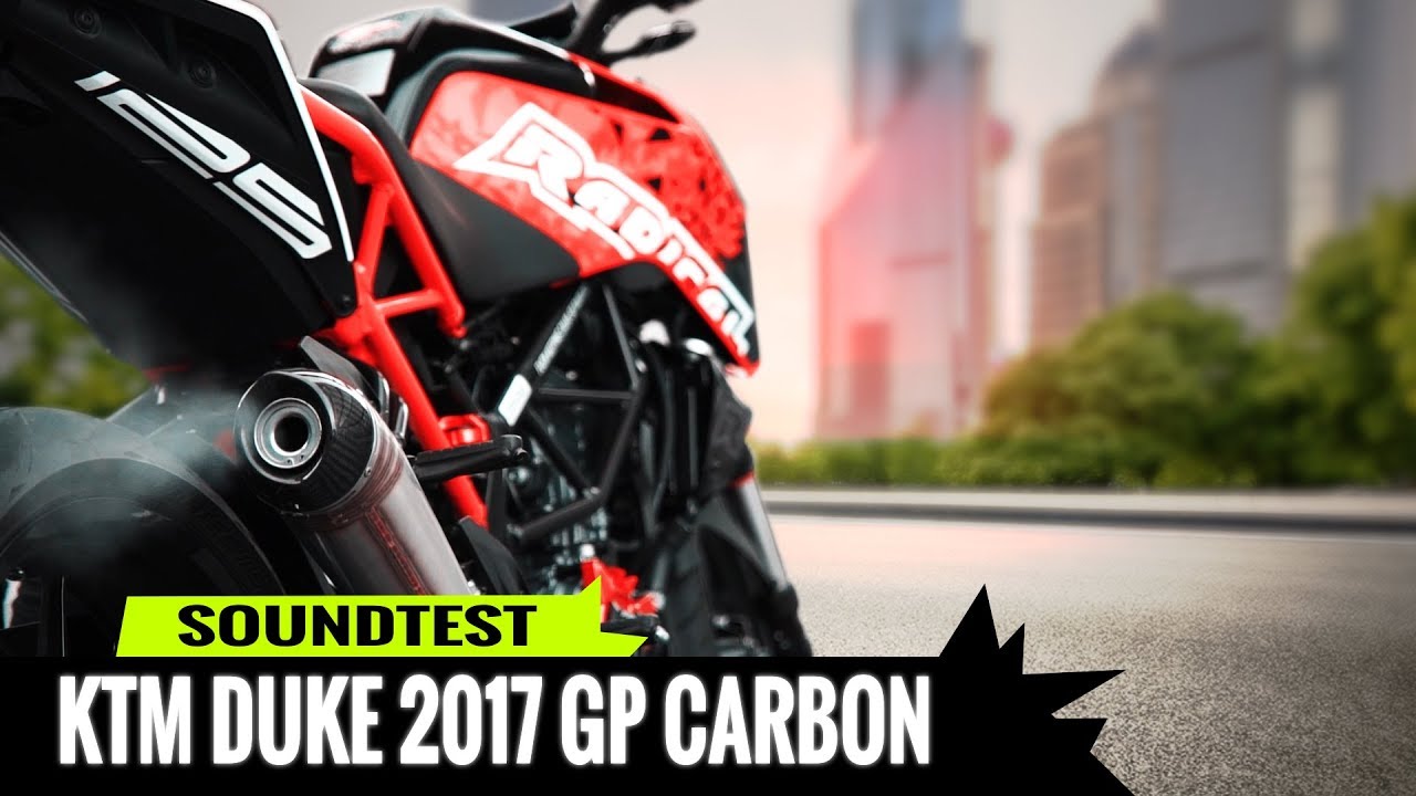 Sound Sportauspuff KTM Duke 125 2017 Auspuff Radical Racing GP Carbon (Tuning)
