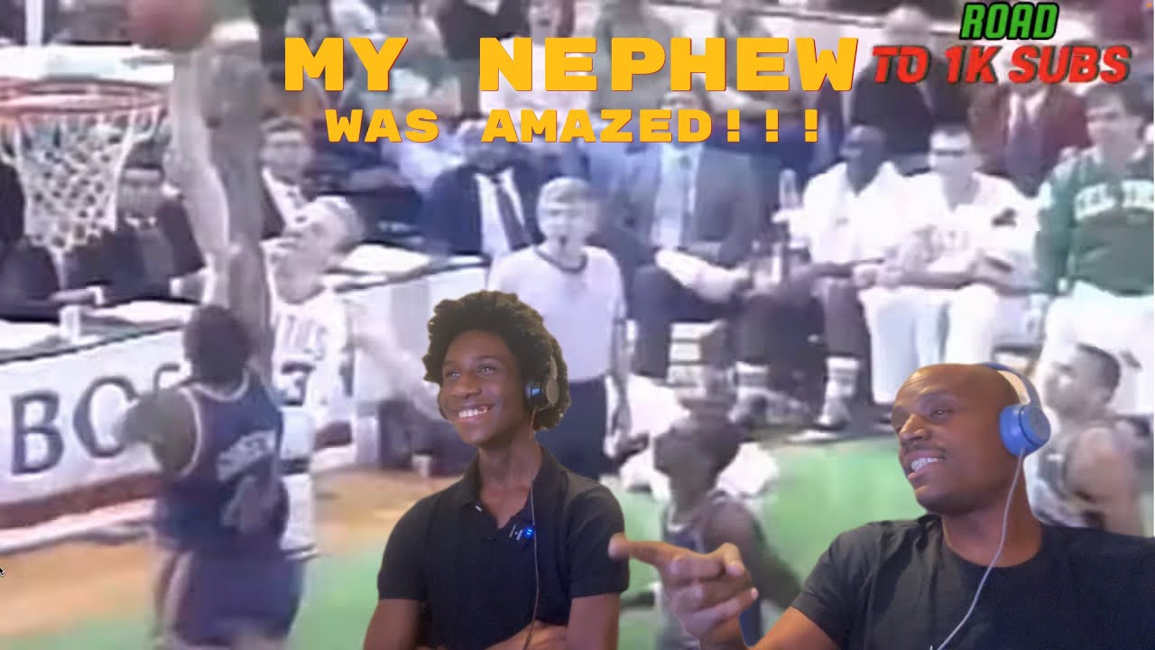 Мой 14-летний племянник ВПЕРВЫЕ ВИДИТ РЕАКЦИЮ ЛАРРИ БЁРДА!!!! 20 минут игр Ларри Бёрда