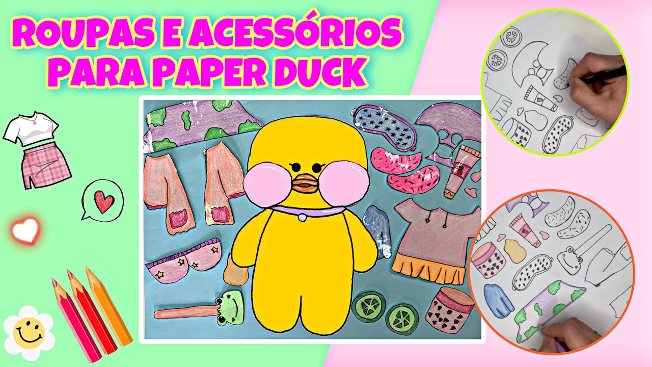 ROUPAS E ACESSÓRIOS PARA PAPER DUCK | Pato de papel famoso do TikTok