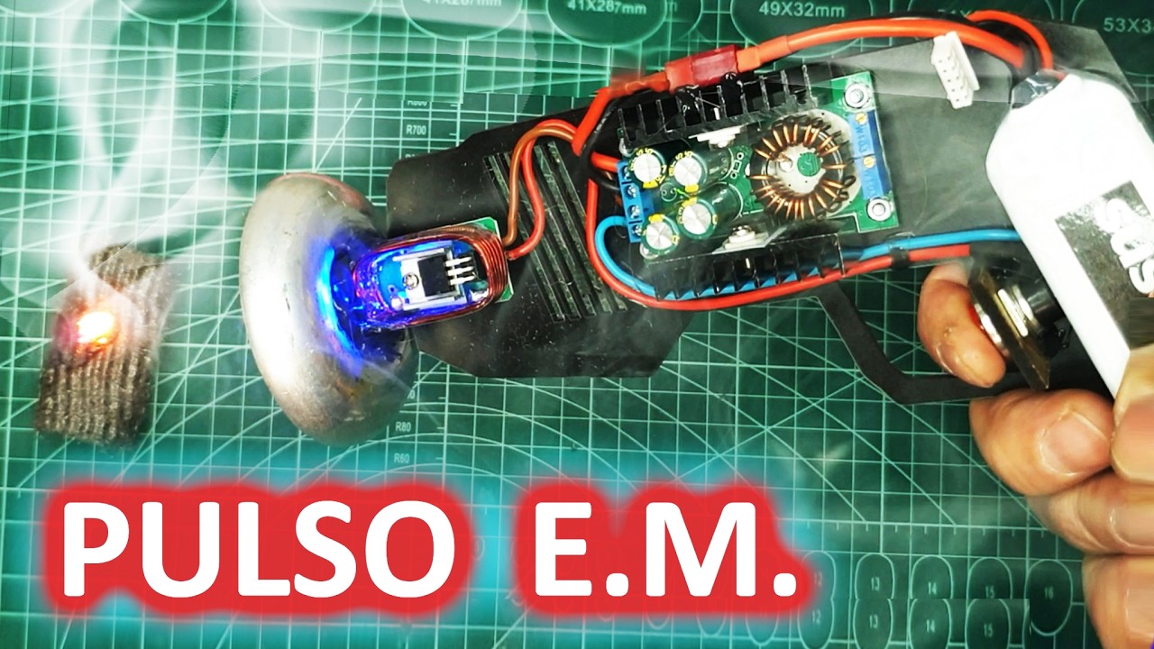 💥CAÑÓN DE PULSOS ELECTROMAGNÉTICOS (PEM)💥 | Experimento DIY EXTREMO de Electrónica y Energía