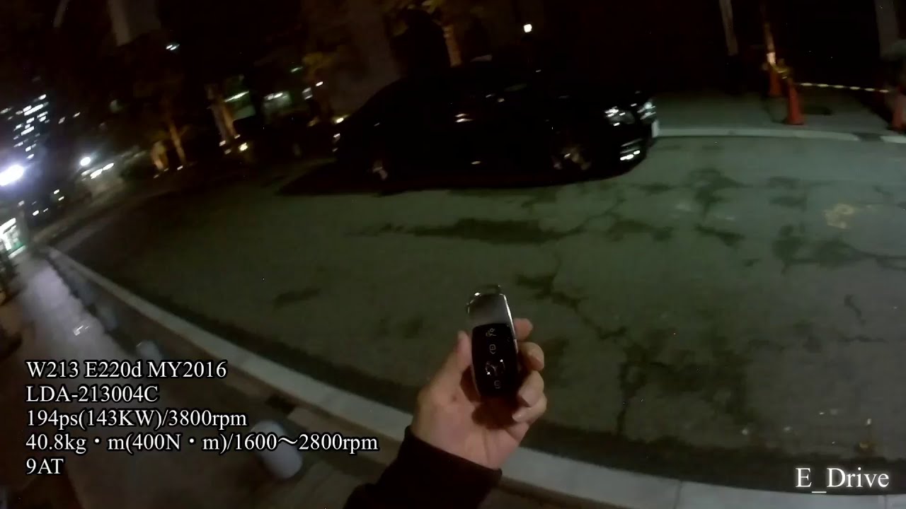 W213 E220d Eクラス 御堂筋 POV night drive メルセデスベンツ