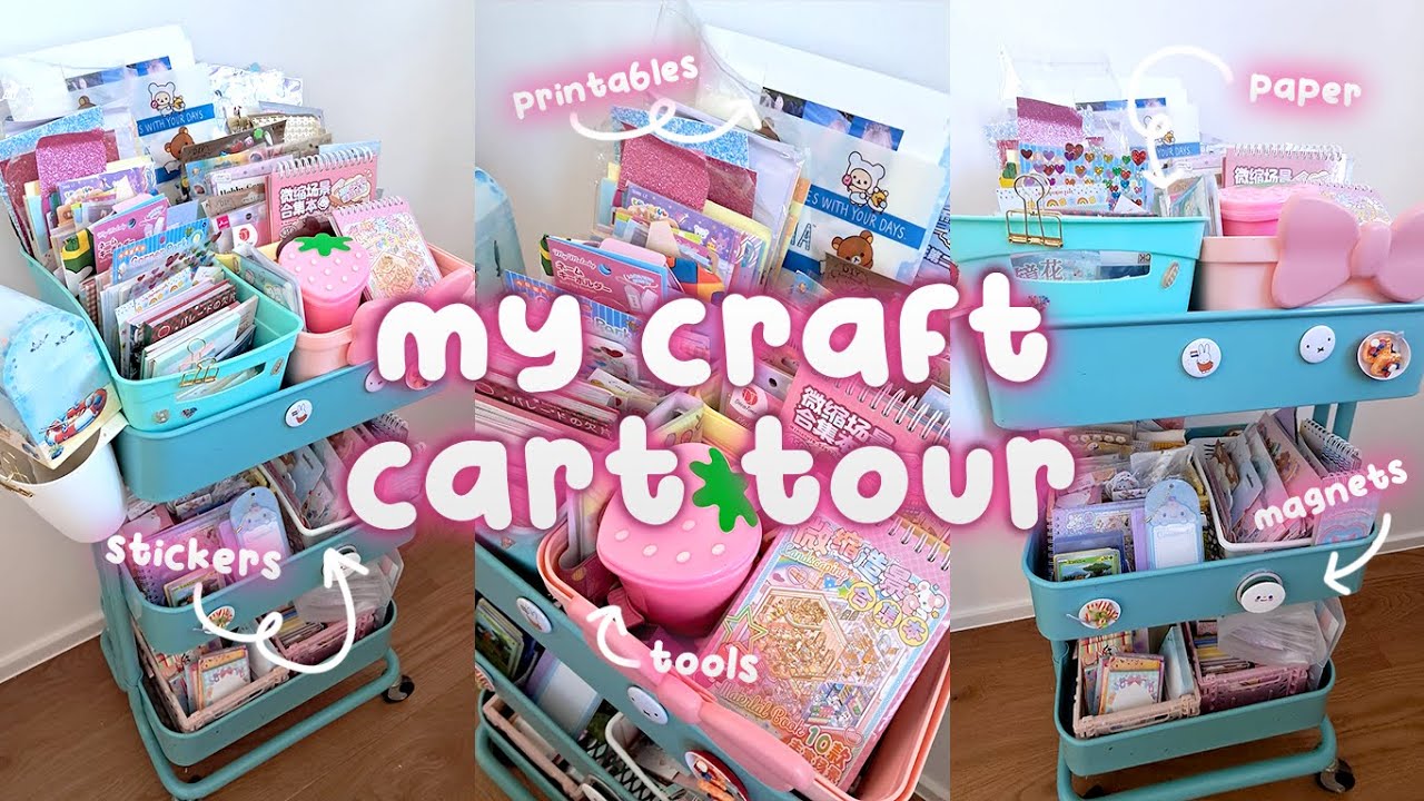 Что у меня в корзине с товарами для рукоделия и наклейками! ✂️🌸📓 ПОЛНЫЙ ОБЗОР