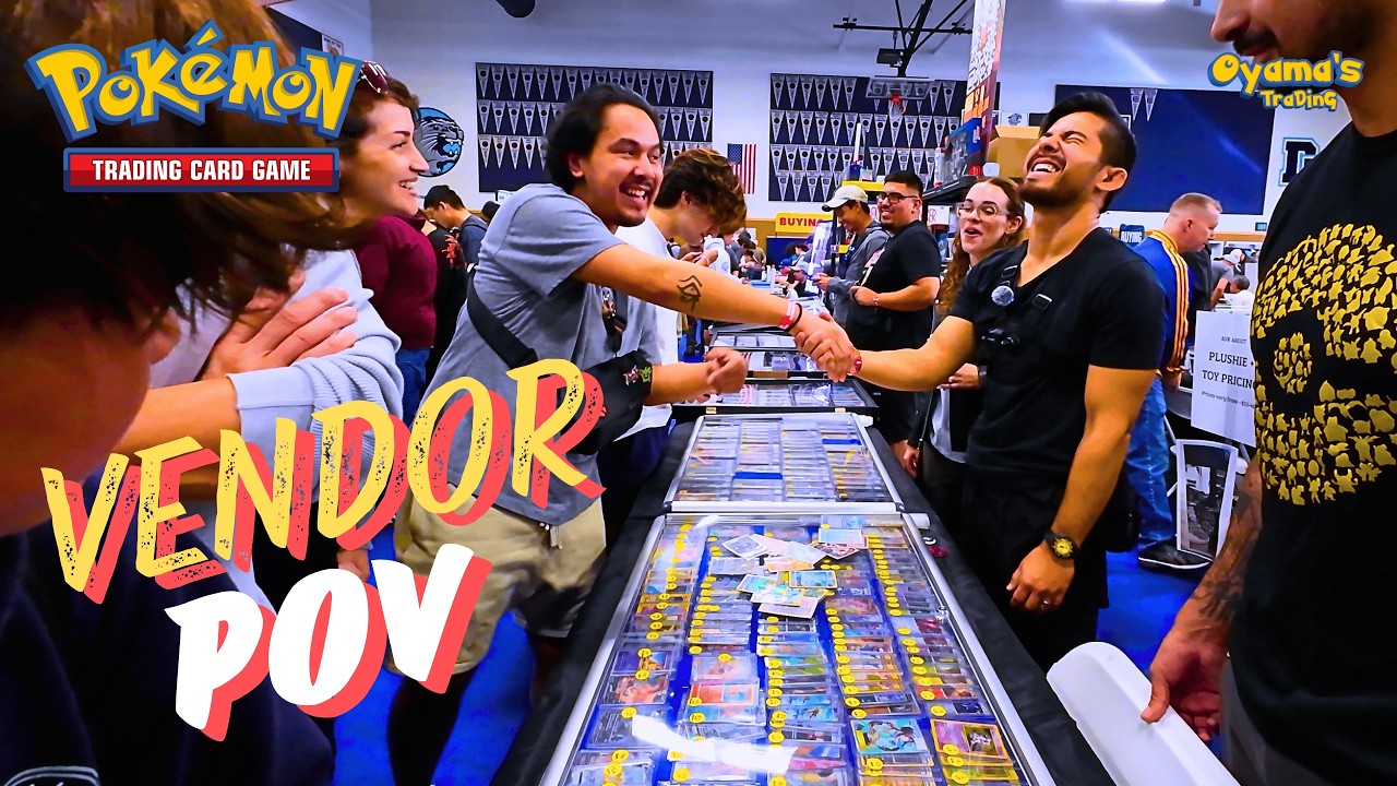 ABSOLUTELY NON-STOP DEALS | First-Time Vendor POV | #pokemon #cardshow #vendor #POV