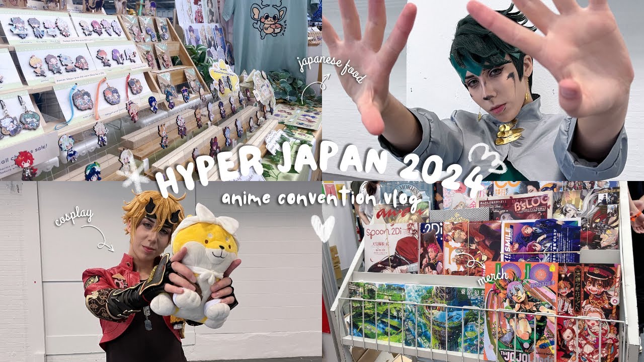 hyper japan 2024 🍰 ୭˚⋆ [weekend vlog] | cosplay, japanese food, haul and more ෆ