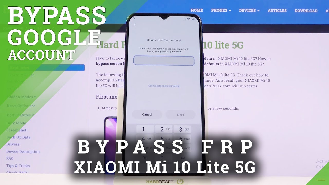 How to Bypass FRP on XIAOMI Mi 10 Lite 5G – Skip Google Verification