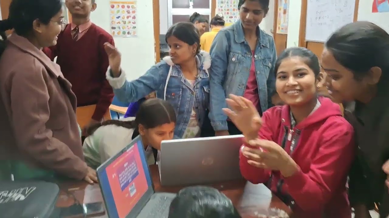 The Students were doing a puzzle game activity.