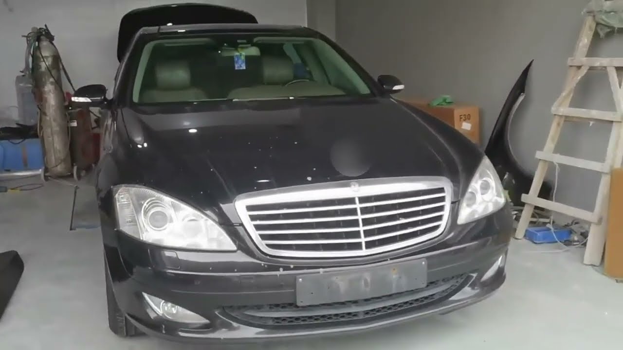 Facelift body kit for mercedes benz S class w221 to w222 best benz bodykit how to install headlights