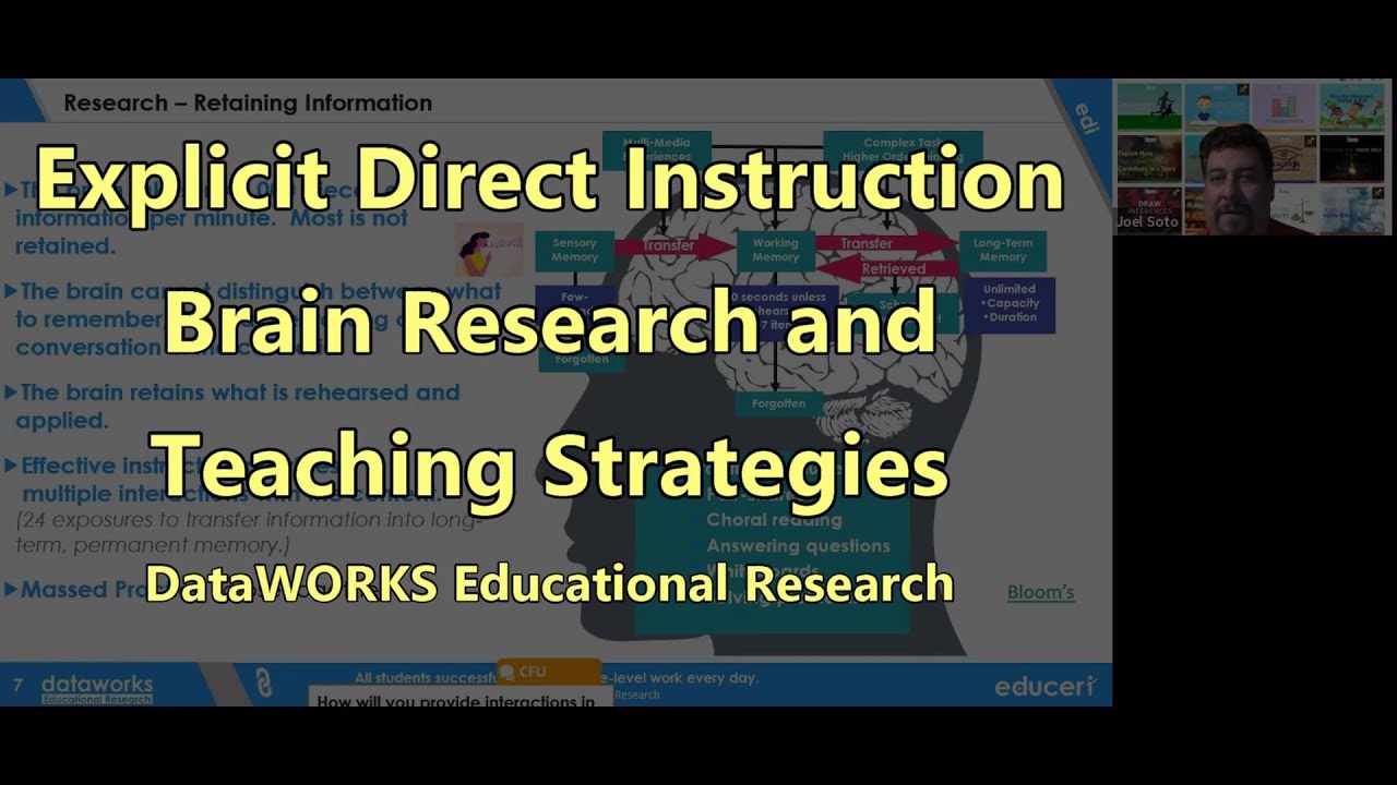 Explicit Direct Instruction Brain  Research and Teaching Strategies