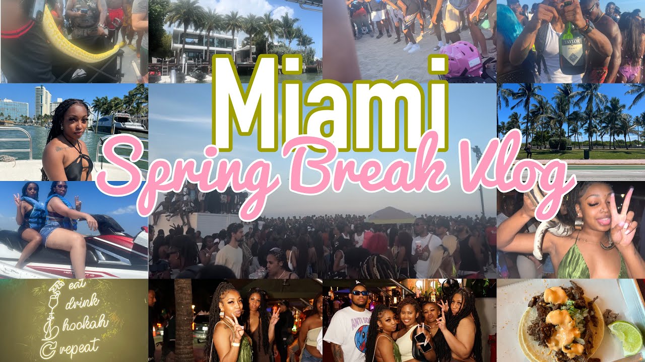 Miami Spring Break 🌴| 4 days in Miami, my last spring break  