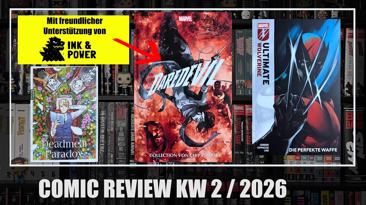 Comic Review KW 2: Daredevil Collection von Chip Zdarsky 2,  Deadmeat Paradox, Ultimate Wolverine 1