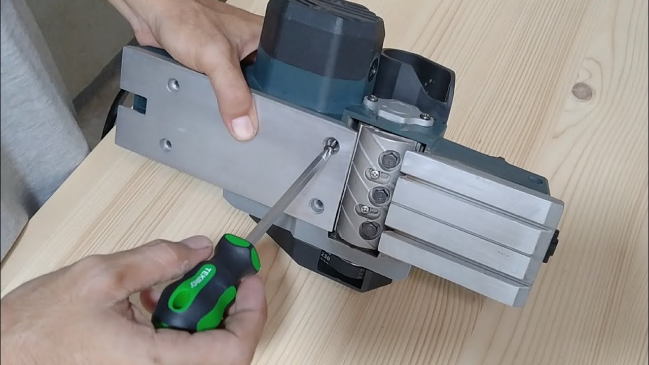 Cara Setting Base Plate Hand Planer / Mesin Serut Supaya Rata - Tukang Kayu