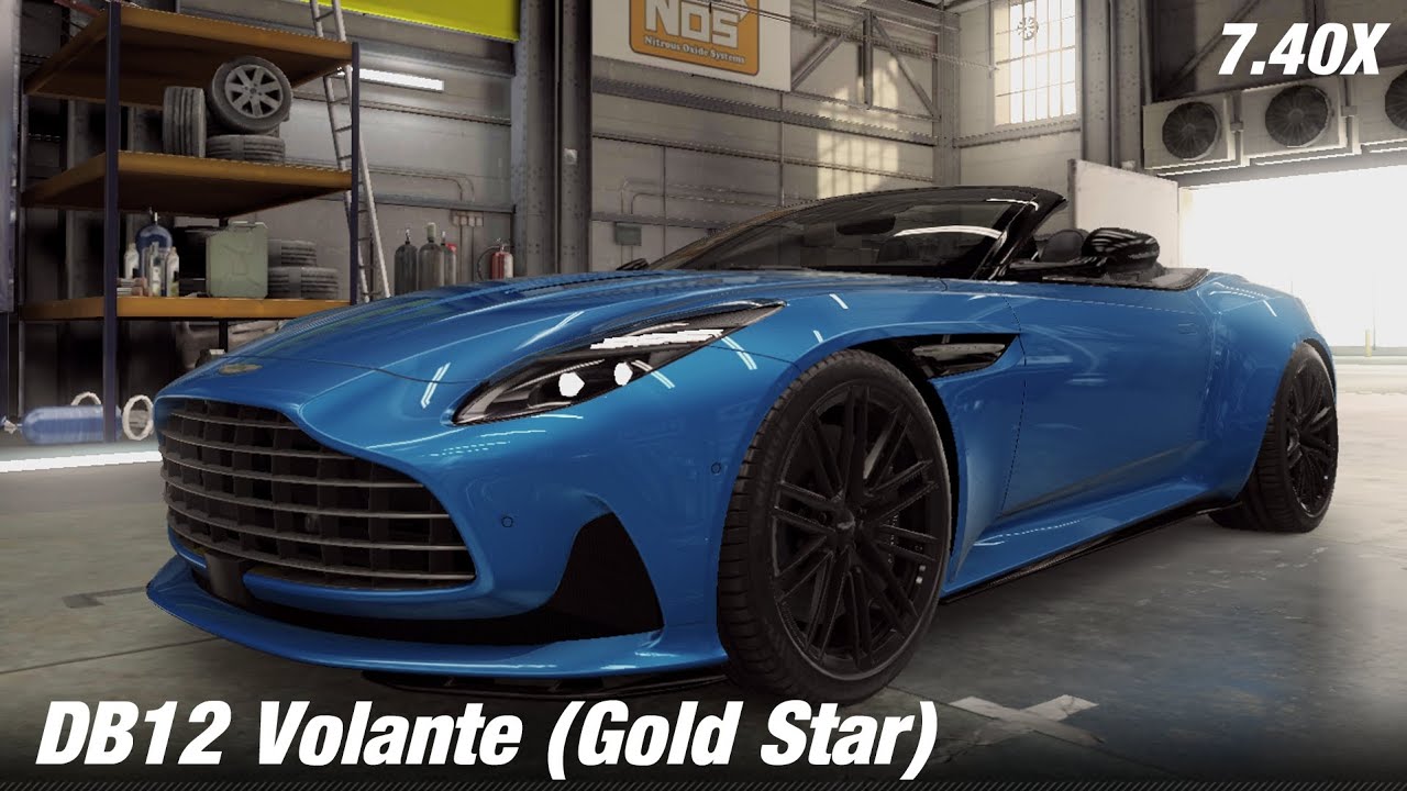 CSR2 | Aston Martin DB12 Volante (Gold Star) ▪︎ tune & shift ▪︎ 7.40X