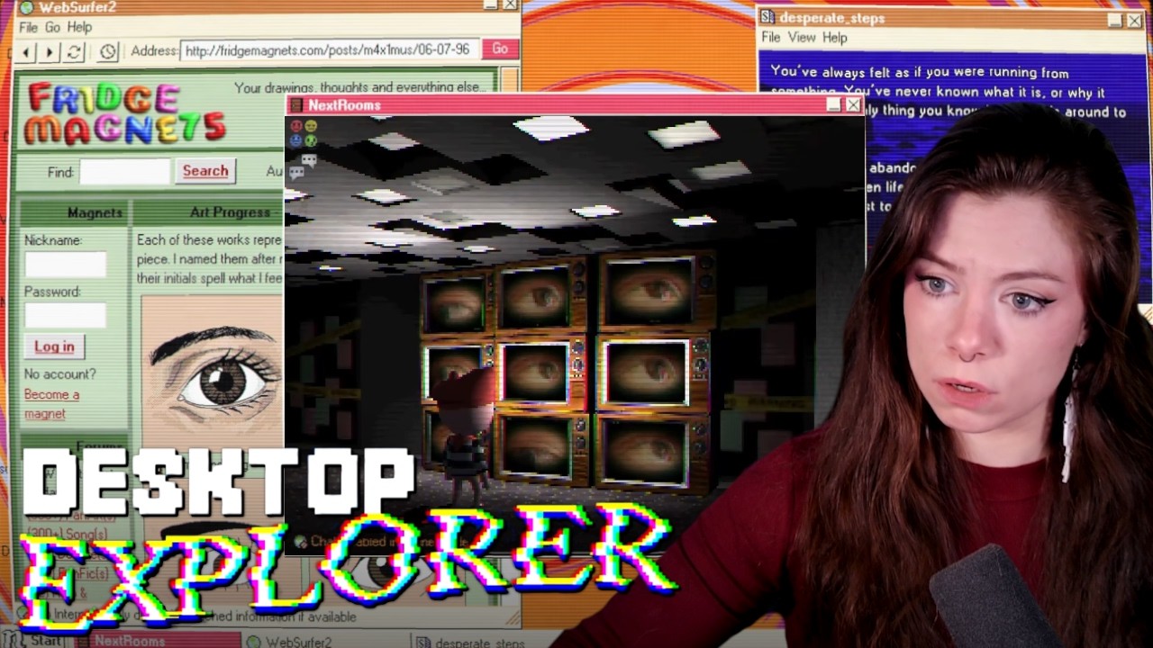 A Computer Containing Only Puzzles: Desktop Explorer Pt 1 - An Indie Horror Game |Live Stream|
