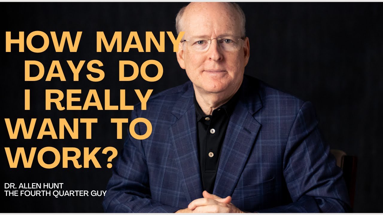 One Question Revolutionized My Own Fourth Quarter. Dr. Allen Hunt