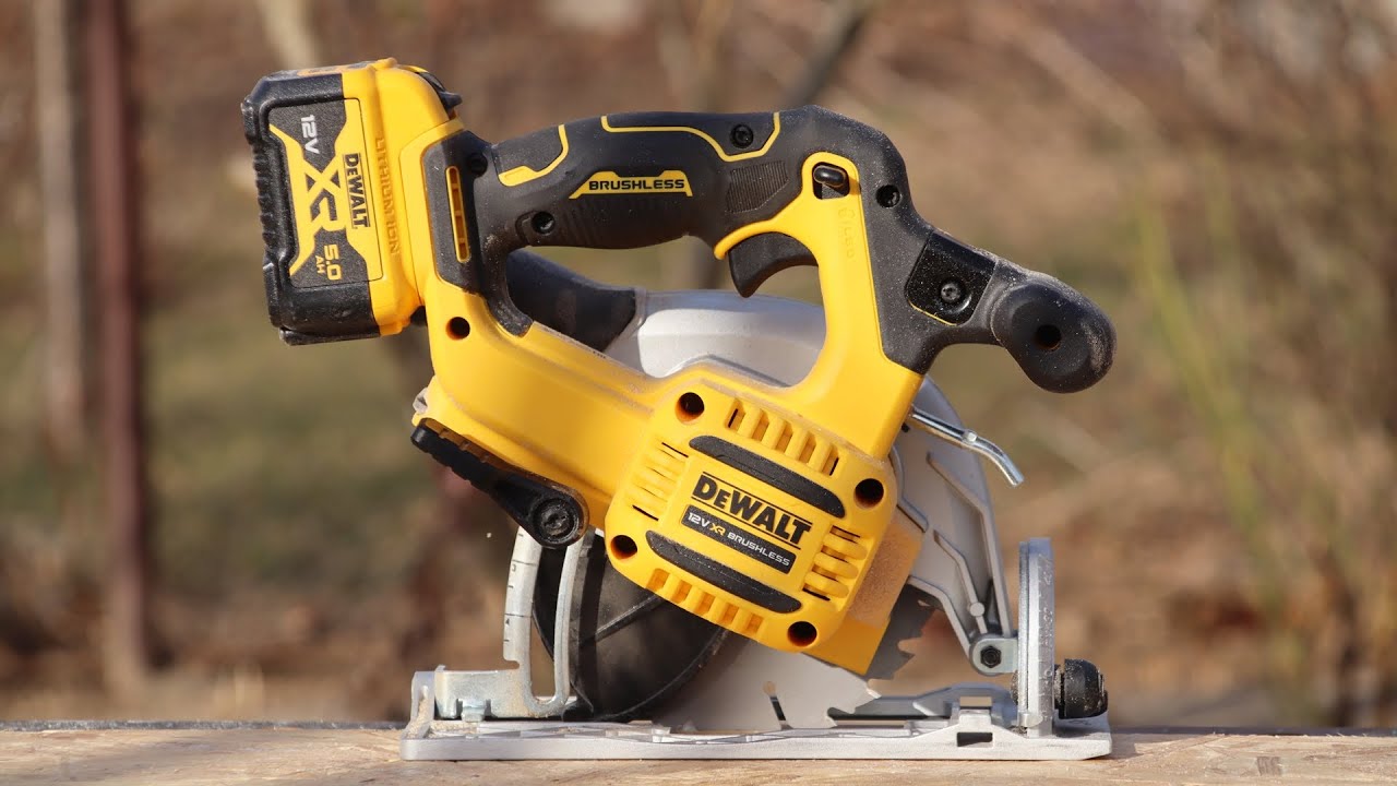 DeWalt DCS512 XTREME 12V Brushless cordless circular saw work demo