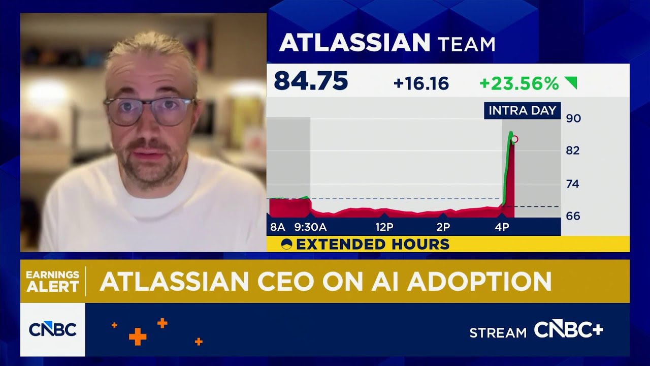 Смотрите полное интервью генерального директора Atlassian на канале CNBC о результатах третьего к...