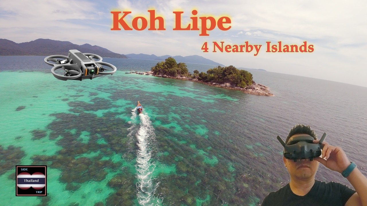 Koh Lipe | Boat Excursion to Nearby Islands | DJI Avata 2 FPV 