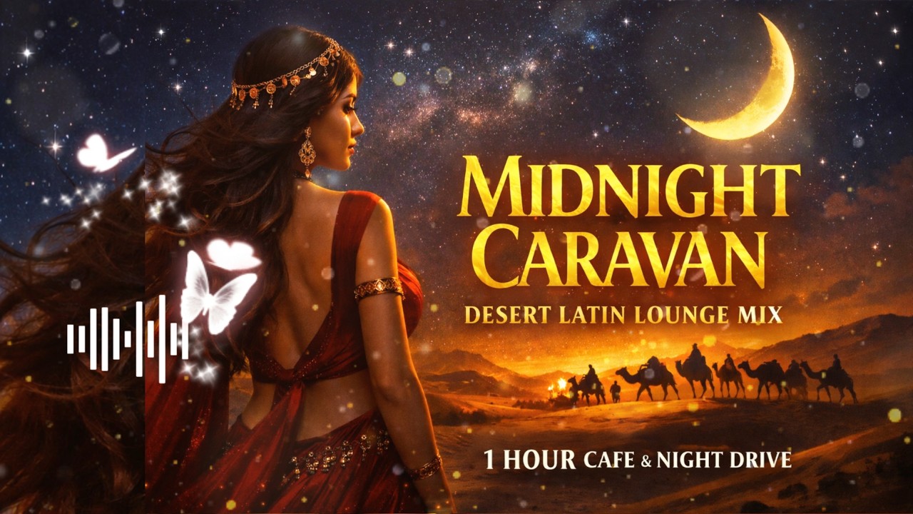 🌙 Midnight Caravan | Desert Latin Lounge Mix | 1 Hour Cafe & Night Drive