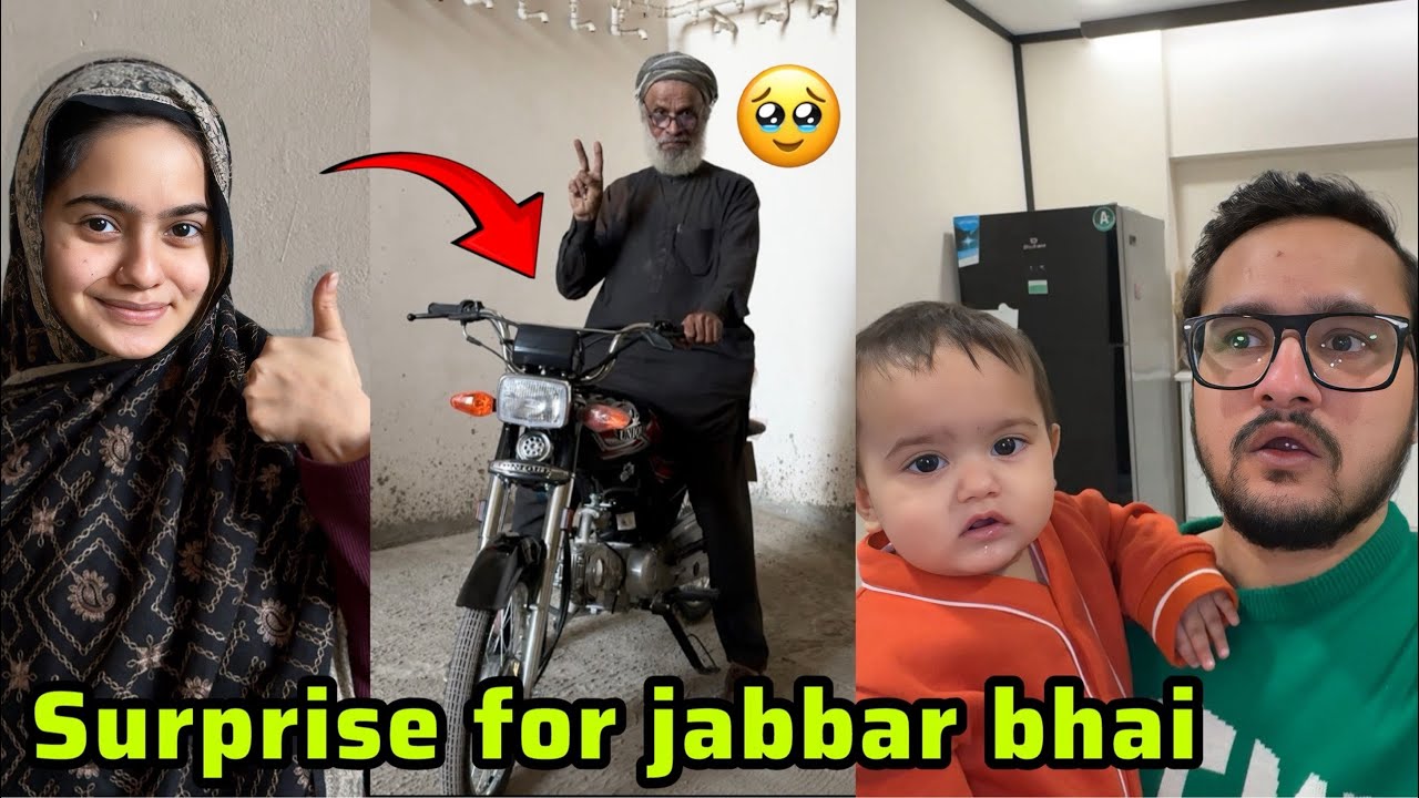 Apni new bike jabbar bhai ko gift kardi😍||emotional moment🥹❤️
