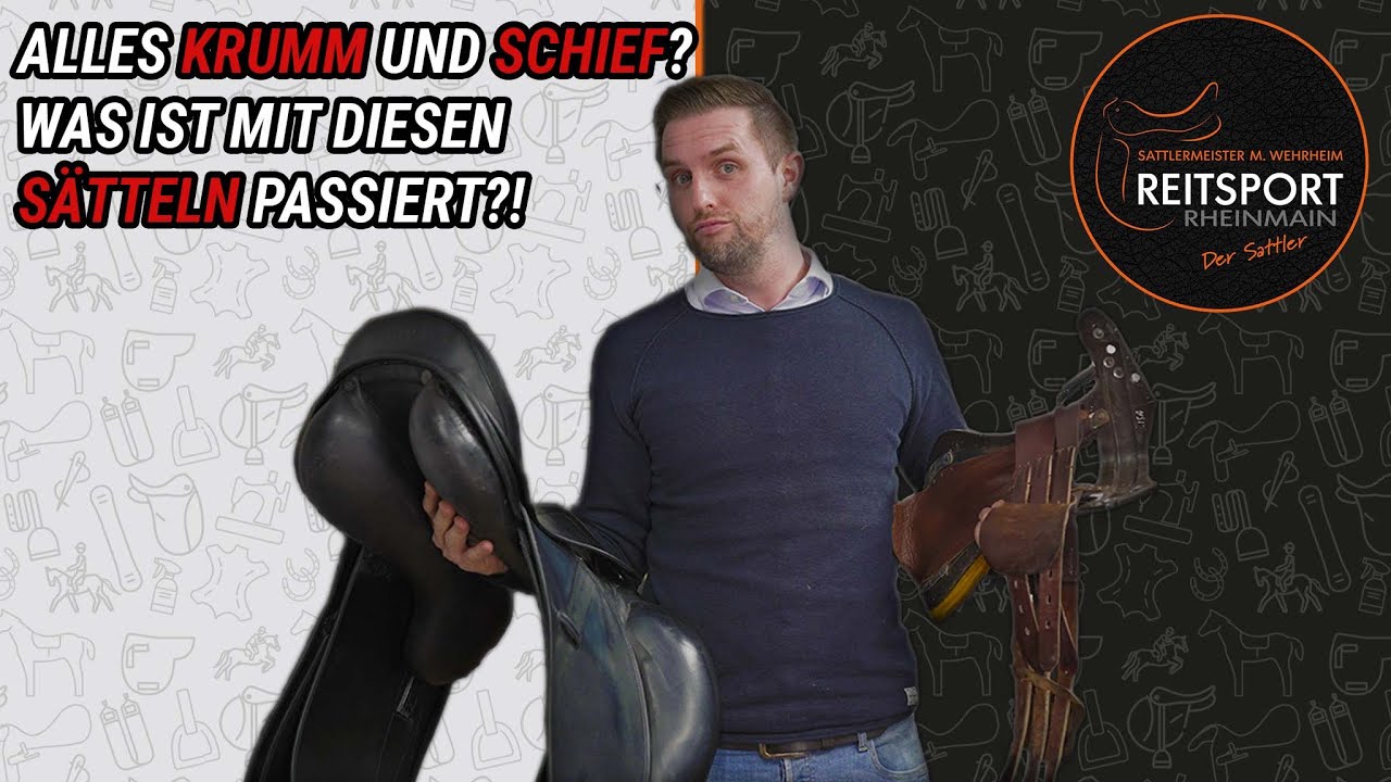 Alles krumm und schief? Was ist mit diesen Sätteln passiert?! | Reitsport-Rheinmain