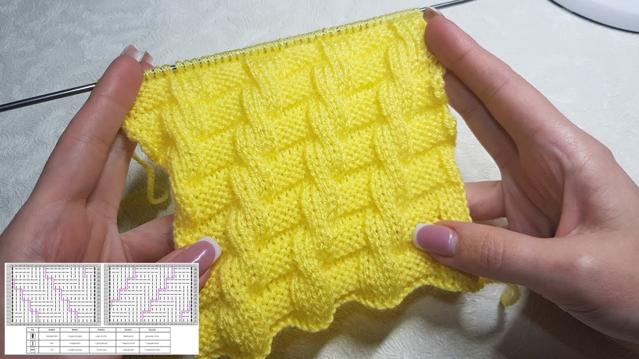 Mock Cable Knitting Stitch | Falsches Zopfmuster stricken | Trecce imitazione | Imitación de Trenza