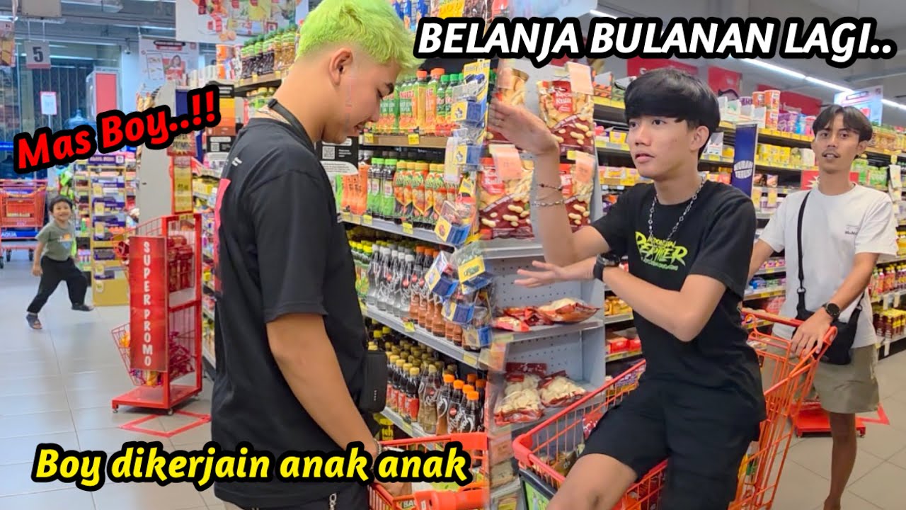 BOY DIKERJAIN ANAK ANAK KETIKA BELANJA