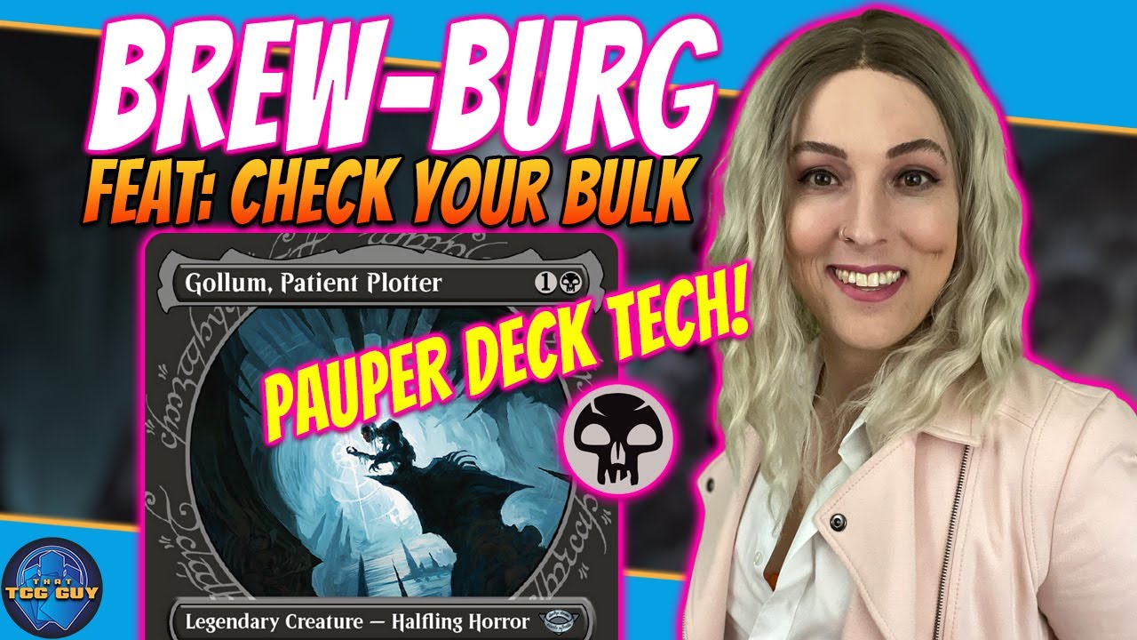 Gollum, Patient Plotter Pauper EDH Deck Tech Feat: Check Your Bulk | That TCG Guy | MTG