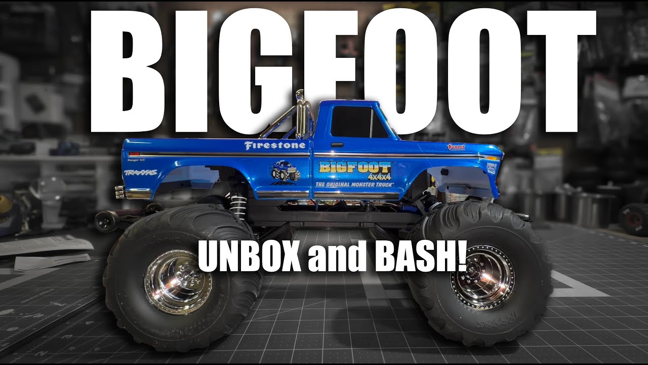 Распаковка и испытания! TRAXXAS BIGFOOT 2WD #rc