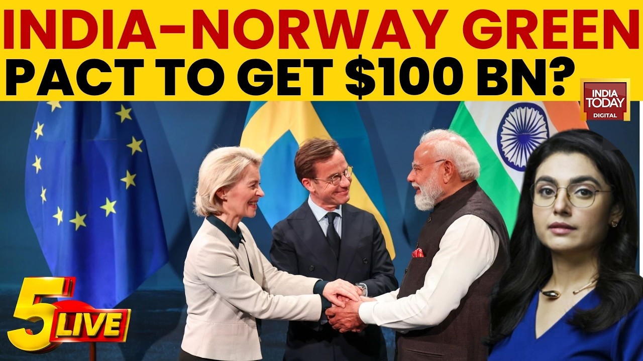 India-Norway Seal Green Pact And $100B EFTA Investment; Call For Peace In West Asia | India Today