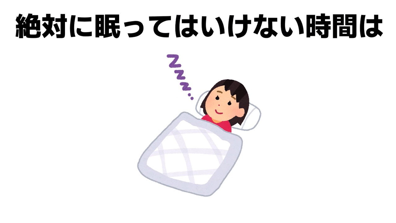 知らないと損する睡眠の雑学