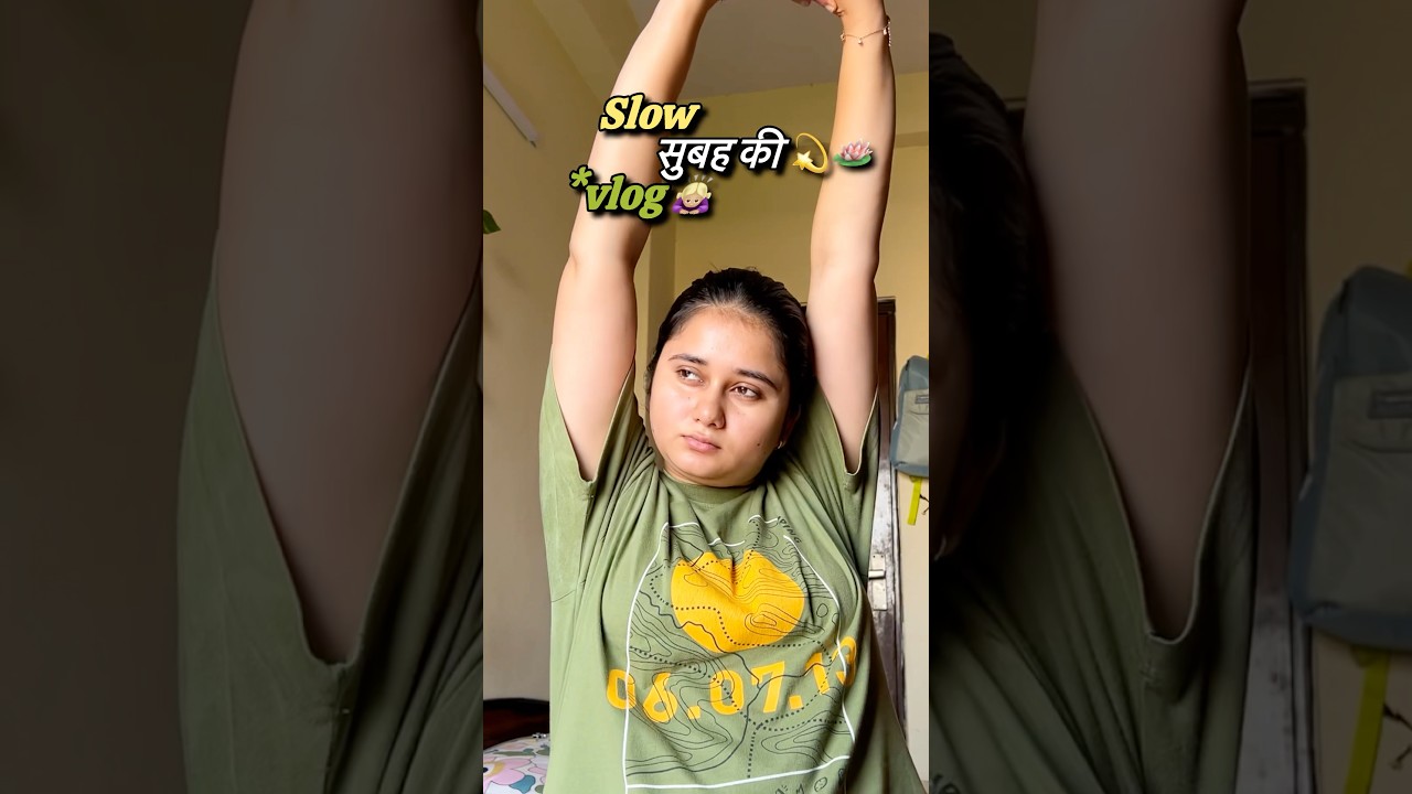 Slow Morning Vlog 🌿 | Calm Routine for Indian  💫 #asmr