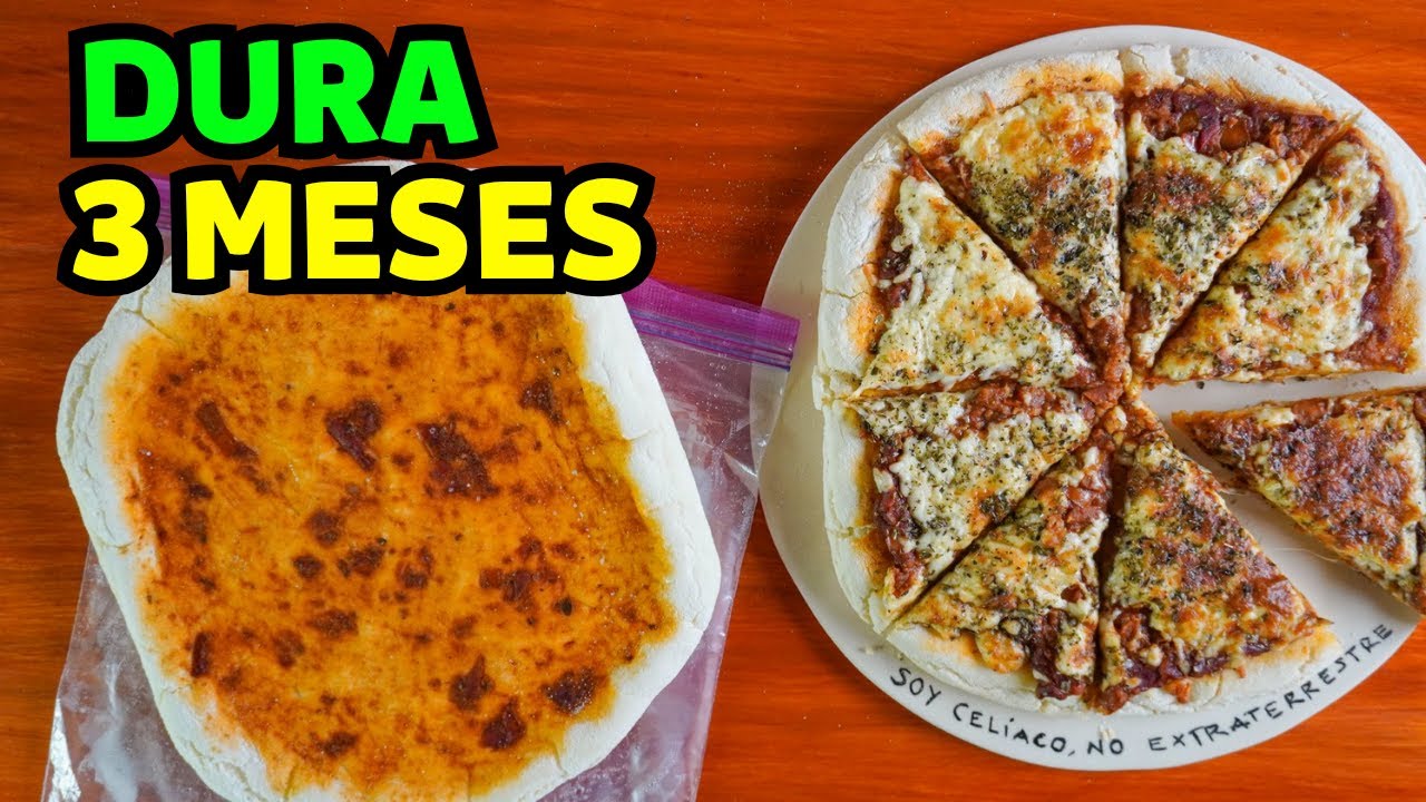 ✳️ PIZZA sin TACC para CONGELAR y RESERVAR x 2 [masa para pizza sin gluten ]
