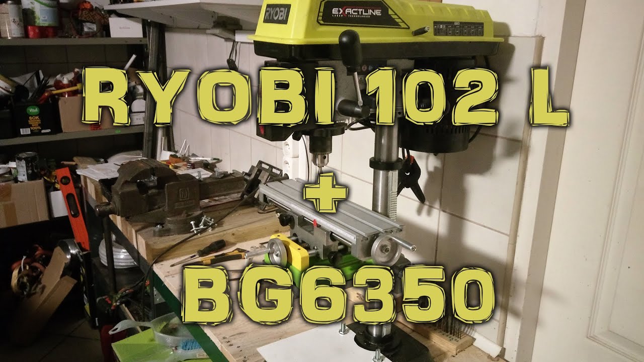 Сверлильный станок Ryobi 102L + стол BG6350 / Drilling machine Ryobi 102L + 2-axis table BG6350