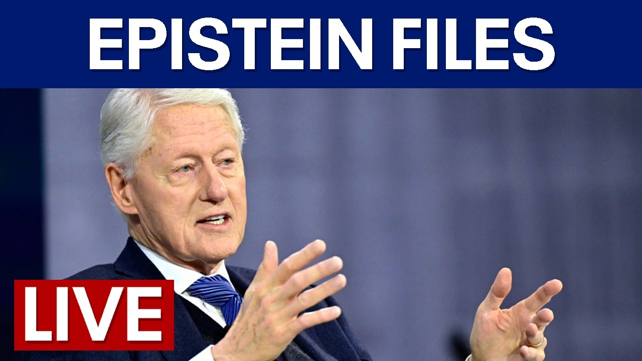 LIVE | Bill Clinton testifies in deposition in Epstein probe: STAKEOUT CAMERA