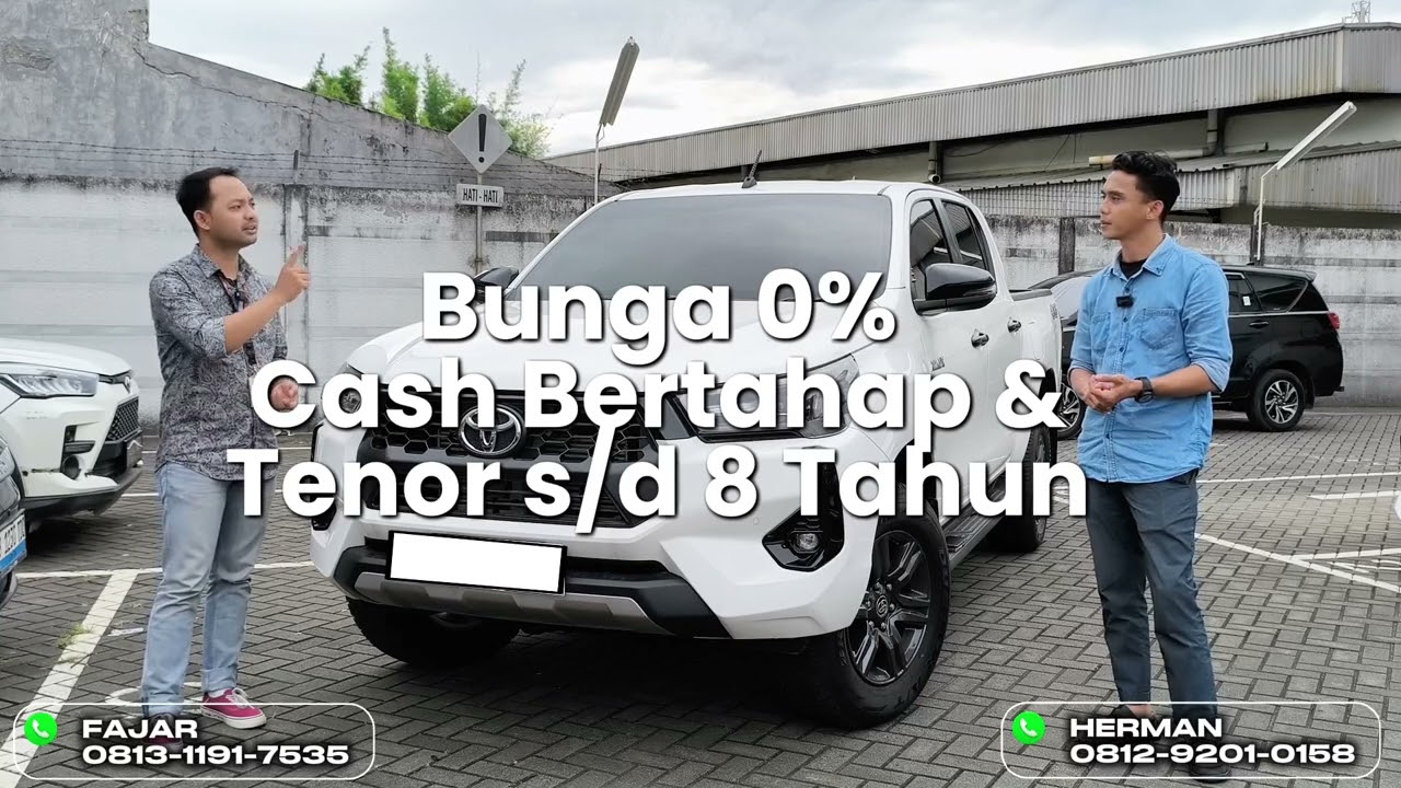 🔥 Ketika kekuatan bertemu gaya. Toyota Hilux Double Cabin Type V‼️