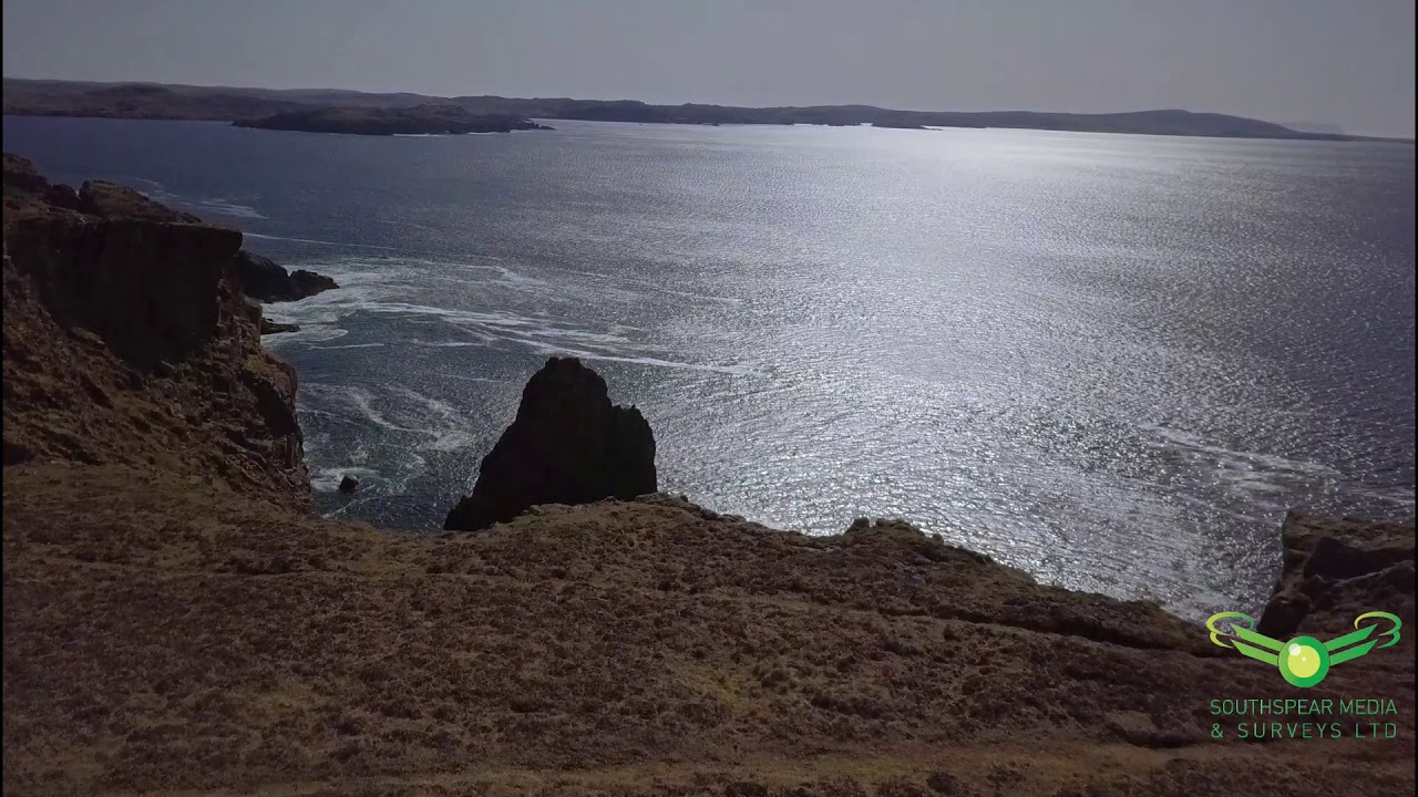 Shetlands beautiful 'Muckle Roe' by drone and mountainbike.
