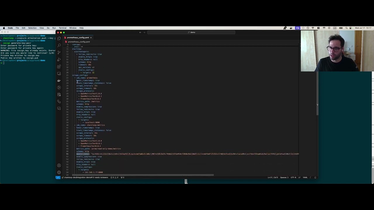 Prometheus integration with Chainloop - Scratchpad Series