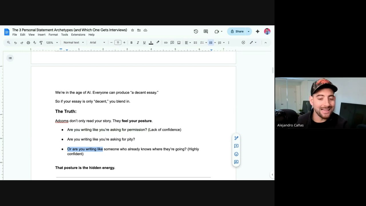 The 3 Personal Statement Archetypes (Only One Gets Interviews)