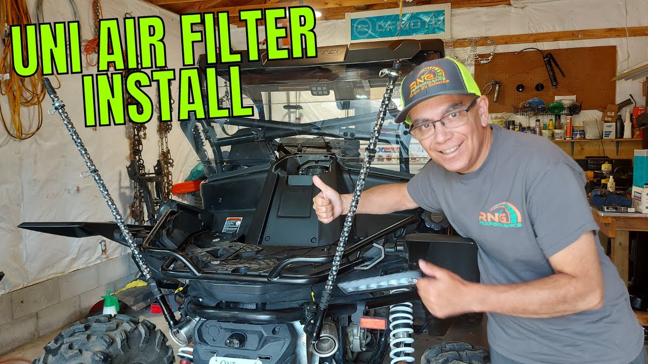 Добавление воздушного фильтра UNI к ZFORCE 950 от RNG Performance