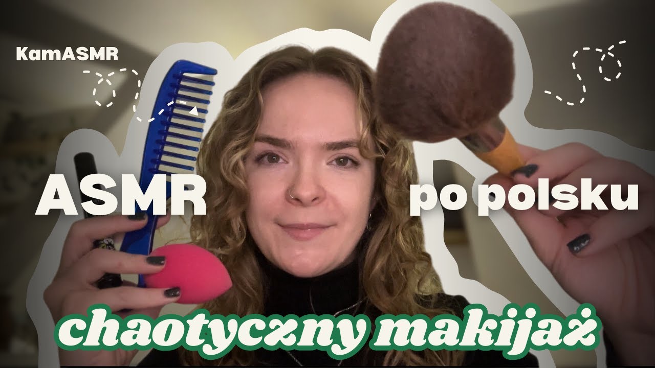 ASMR po polsku | Ironiczna przyjaciółka robi Ci chaotyczny makijaż | Roleplay | Makijaż 💄🪮🖌️