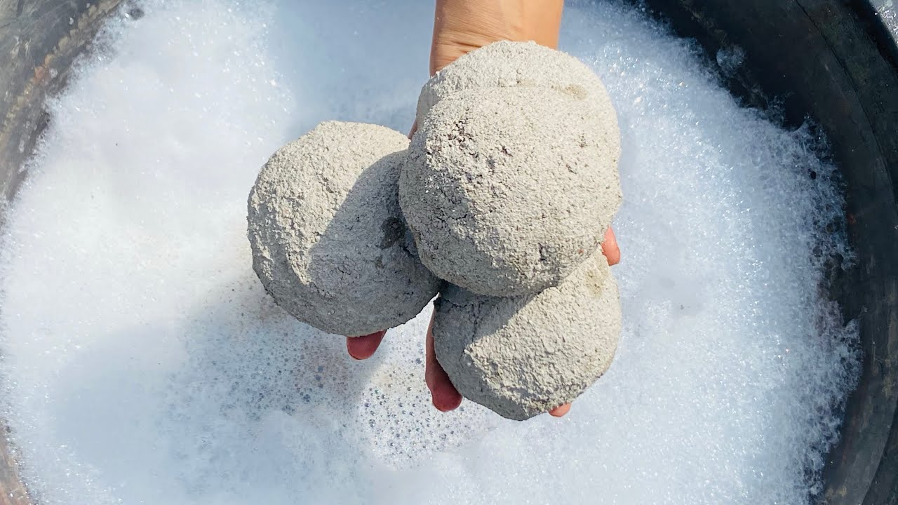 Gola series Episode 6 | Crispy crunchy sand Crushing in water 💦 #foamy 