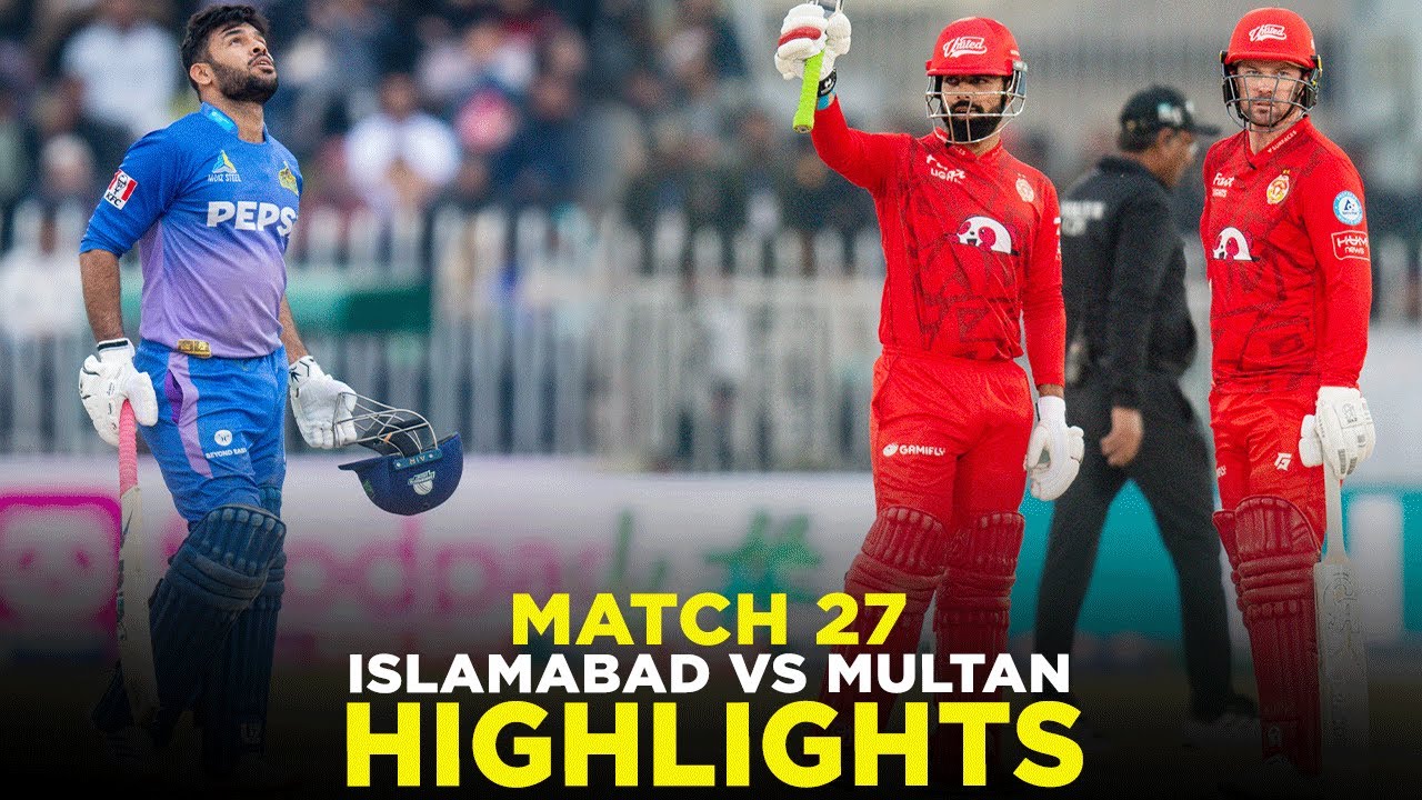 PSL 9 | Full Highlights | Islamabad United vs Multan Sultans | Match 27 | M2A1A