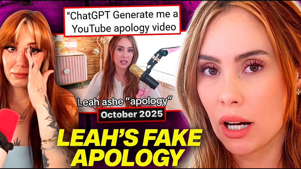 Leah Ashe FAKE APOLOGY Gets DRAGGED By Fans This Is Crazy