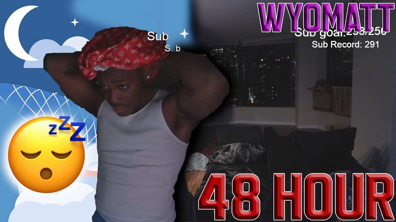 I SLEPT ON STREAM w/ STRANGER | WYOMATT's 48HR STREAM (HIGHTLIGHTS)