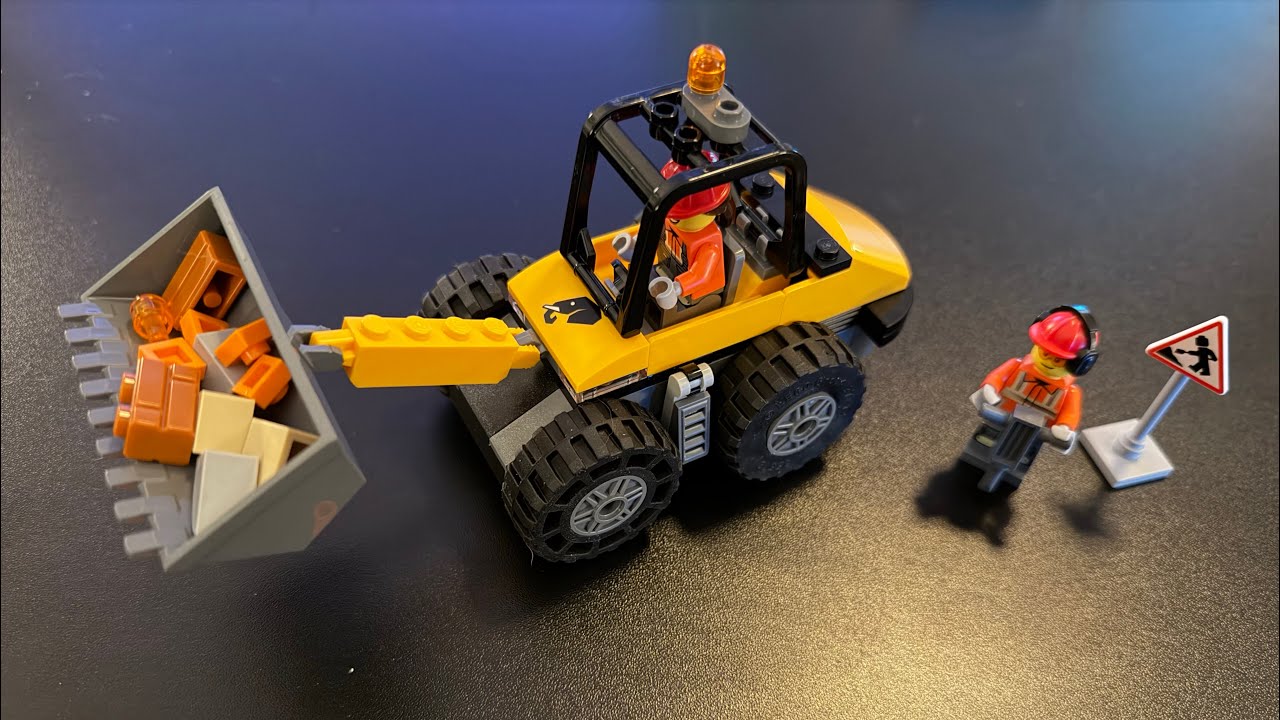LEGO City Yellow Construction Wheel Loader 60450