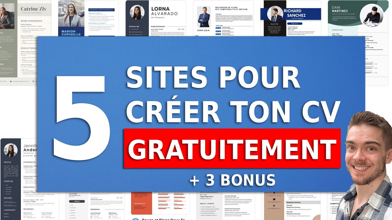5 Sites pour faire ton CV gratuitement + 3 Bonus
