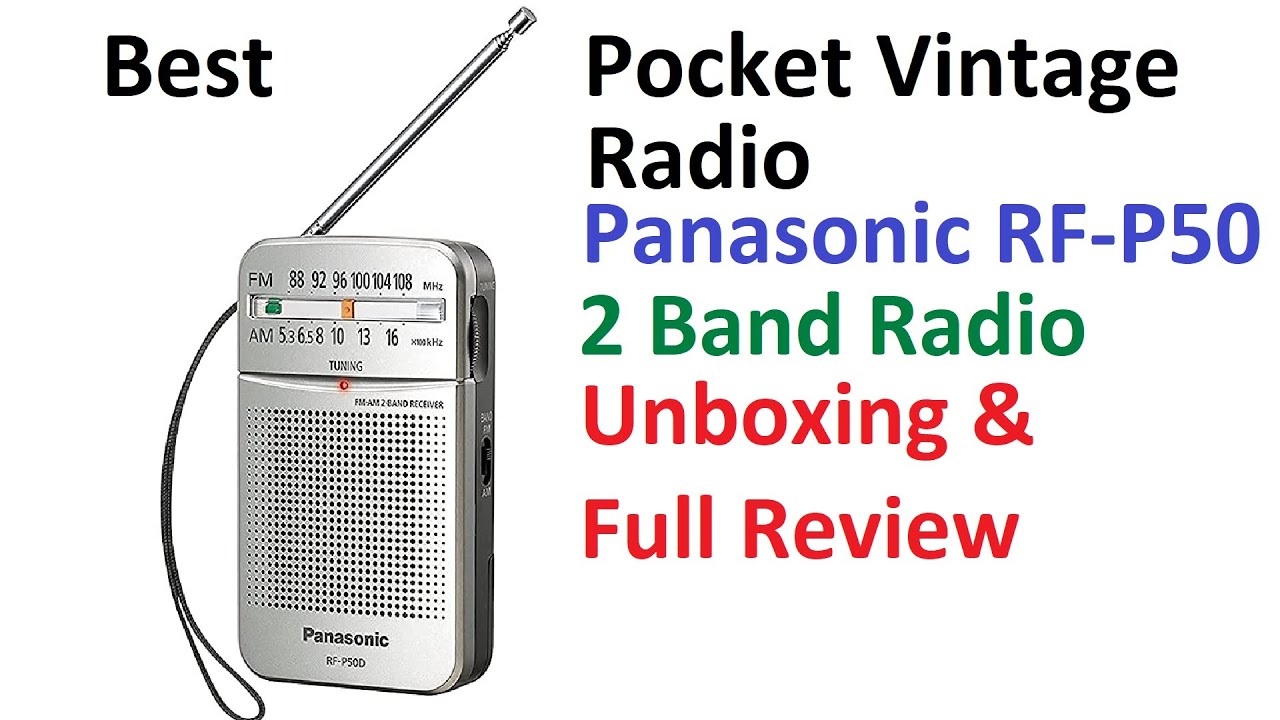 Panasonic RF-P50 Vintage Radio Review | Two Bands AM/FM Pocket Radio