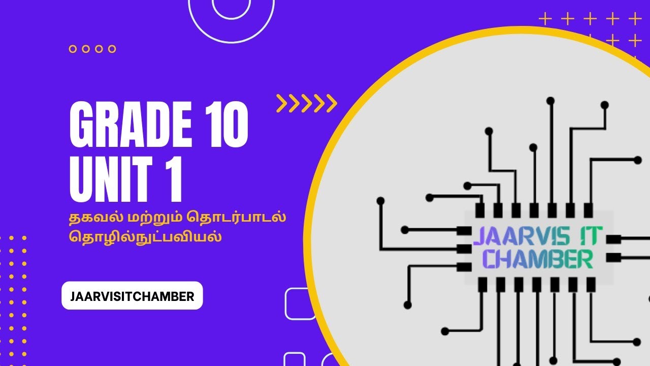 ICT Grade 10, unit 1. தரம் 10 முதலாம் அலகு. தகவல் மற்றும் தொடர்பாடல் தொழில்நுட்பவியல்.